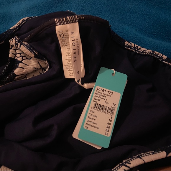 Seafolly Retro Tank Maillot One Piece Royal Horizon - Picture 8 of 9